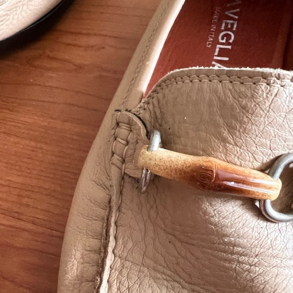 The Lords Club - Laveglia Bamboo Accent Driving Loafers Tan Leather Size 7.5 - Picture 9 of 13